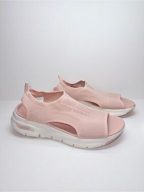 SKECHERS  ARCH FIT- Knit Open-Toe Sport Sandals - Pink